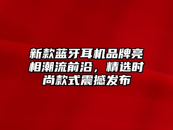 新款藍牙耳機品牌亮相潮流前沿，精選時尚款式震撼發(fā)布