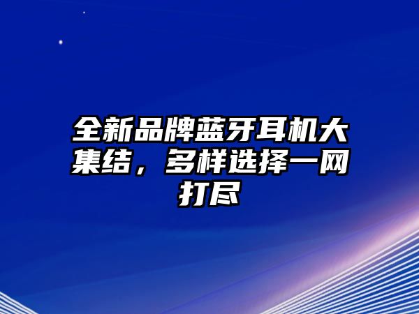 全新品牌藍(lán)牙耳機(jī)大集結(jié)，多樣選擇一網(wǎng)打盡